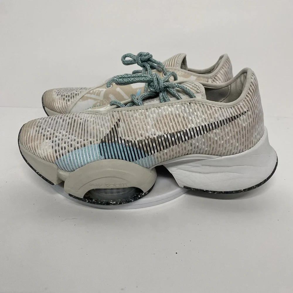 Nike Shoes Women Size 8 Air Zoom Superrep 2 White Blue Running Training 3907 - Picture 9 of 16